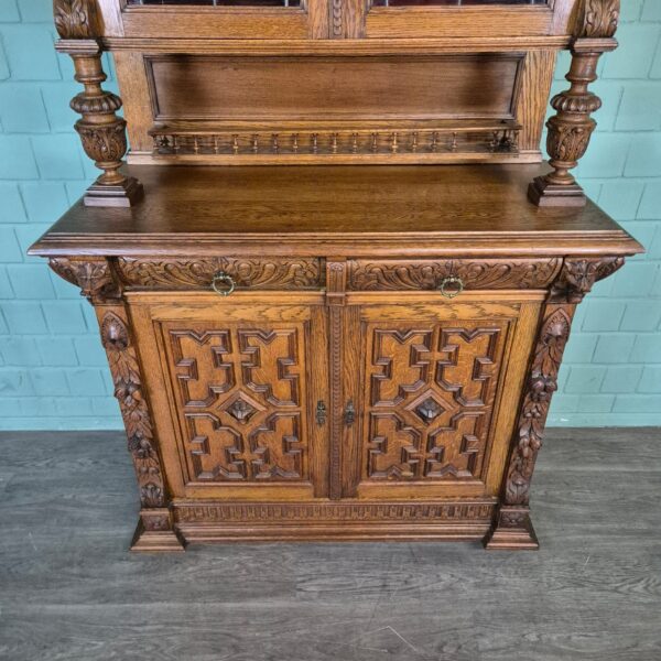 Buffetschrank Schrank Gründerzeit 1880 Eiche – Bild 11