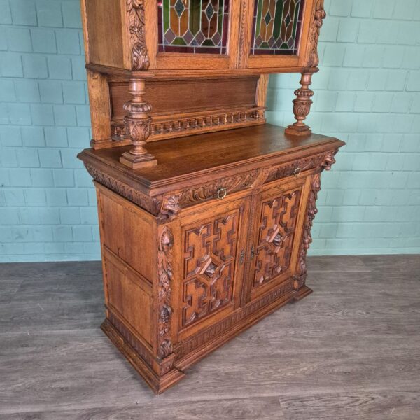 Buffetschrank Schrank Gründerzeit 1880 Eiche – Bild 10