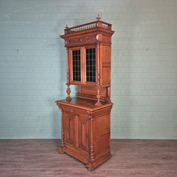 Buffetschrank Schrank Gründerzeit 1880 Eiche – Bild 4