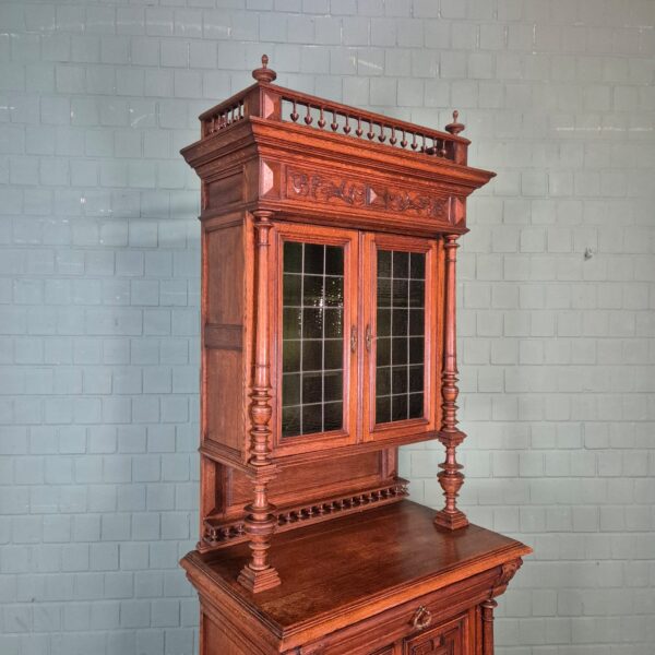 Buffetschrank Schrank Gründerzeit 1880 Eiche – Bild 5