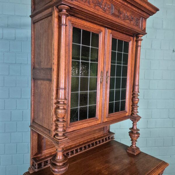 Buffetschrank Schrank Gründerzeit 1880 Eiche – Bild 7