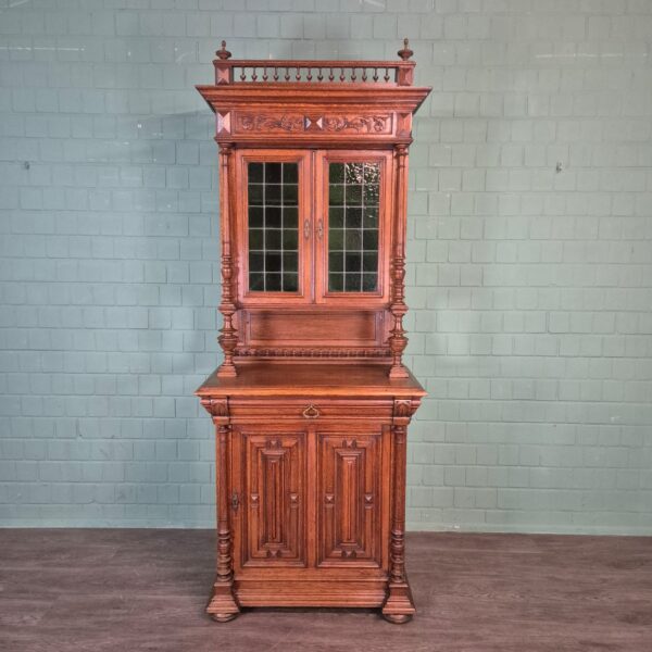 Buffetschrank Schrank Gründerzeit 1880 Eiche – Bild 3