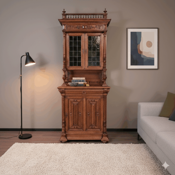 Buffetschrank Schrank Gründerzeit 1880 Eiche – Bild 2