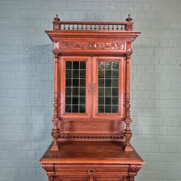 Buffetschrank Schrank Gründerzeit 1880 Eiche – Bild 11