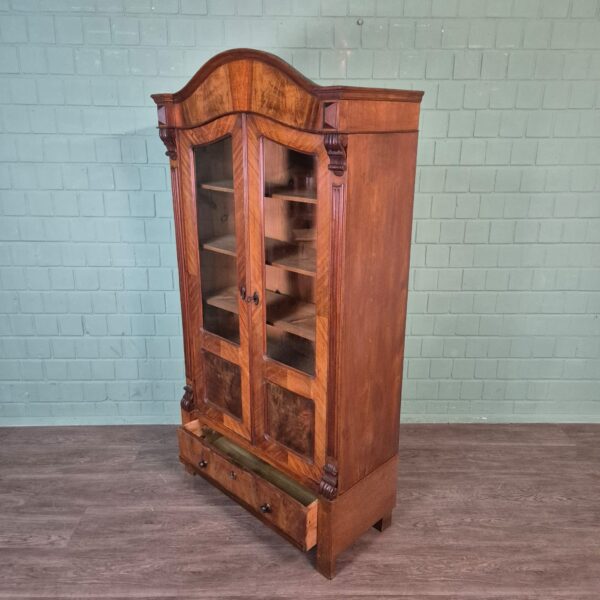 Vitrine Geschirrschrank Gründerzeit 1880 Mahagoni – Bild 10