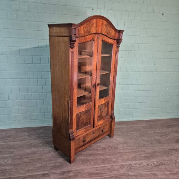 Vitrine Geschirrschrank Gründerzeit 1880 Mahagoni