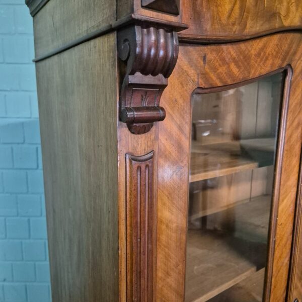 Vitrine Geschirrschrank Gründerzeit 1880 Mahagoni – Bild 6