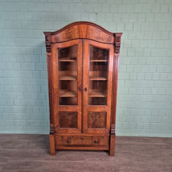 Vitrine Geschirrschrank Gründerzeit 1880 Mahagoni – Bild 3