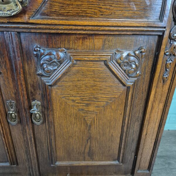 Kredenz Buffetschrank Neubarock 1920 Eiche – Bild 10