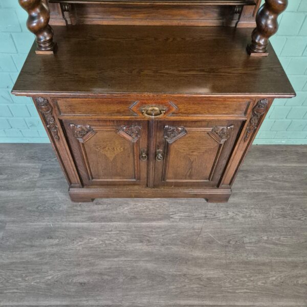 Kredenz Buffetschrank Neubarock 1920 Eiche – Bild 6