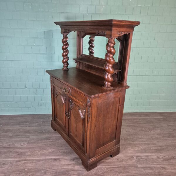 Kredenz Buffetschrank Neubarock 1920 Eiche – Bild 4