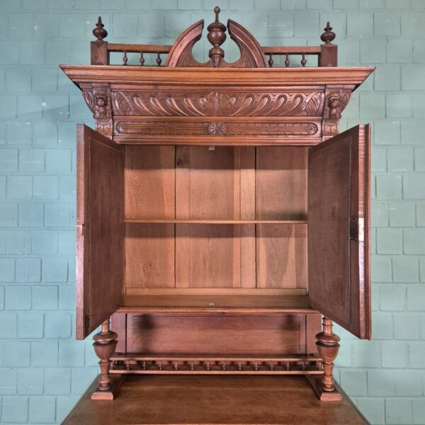 Buffetschrank Schrank Gründerzeit 1880 Eiche – Bild 17