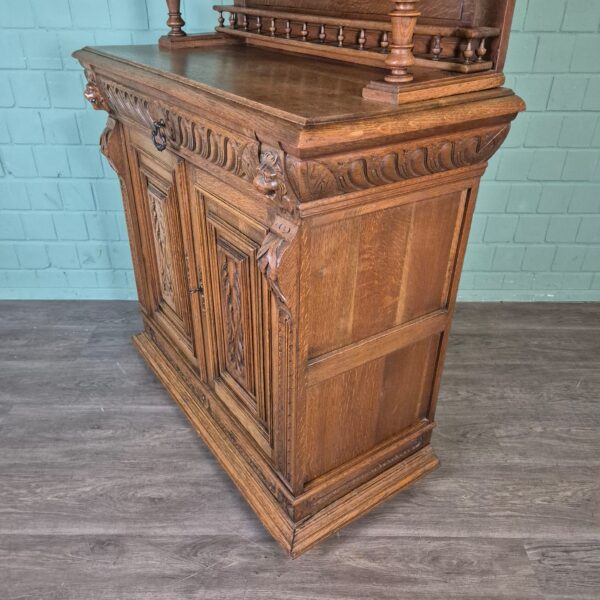 Buffetschrank Schrank Gründerzeit 1880 Eiche – Bild 11
