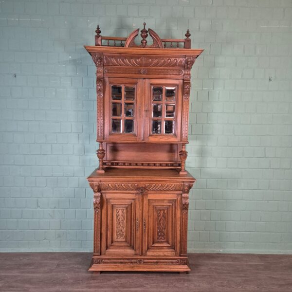 Buffetschrank Schrank Gründerzeit 1880 Eiche – Bild 3