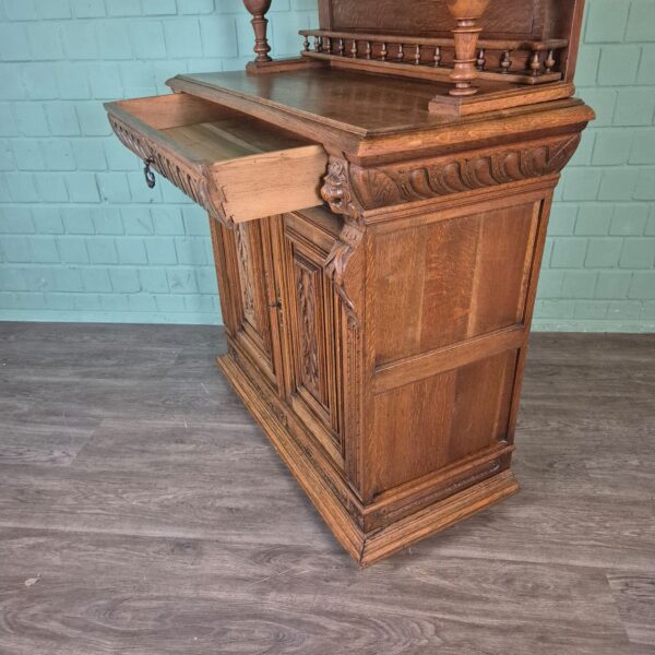 Buffetschrank Schrank Gründerzeit 1880 Eiche – Bild 20