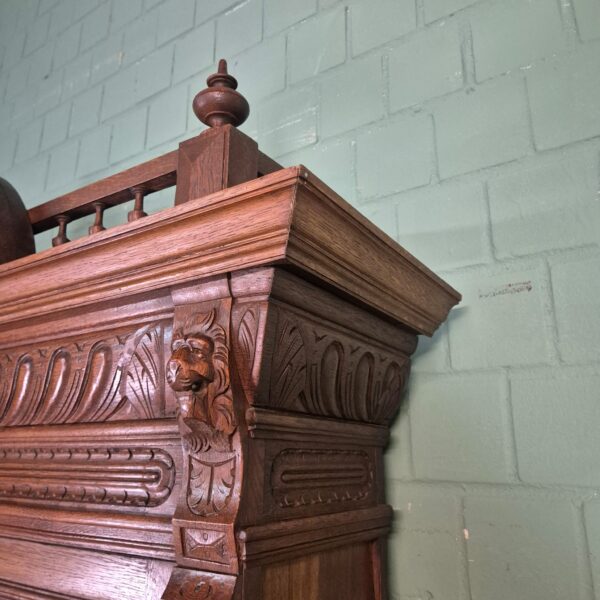 Buffetschrank Schrank Gründerzeit 1880 Eiche – Bild 12