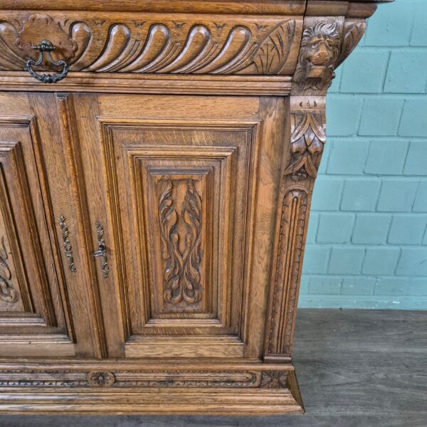 Buffetschrank Schrank Gründerzeit 1880 Eiche – Bild 9