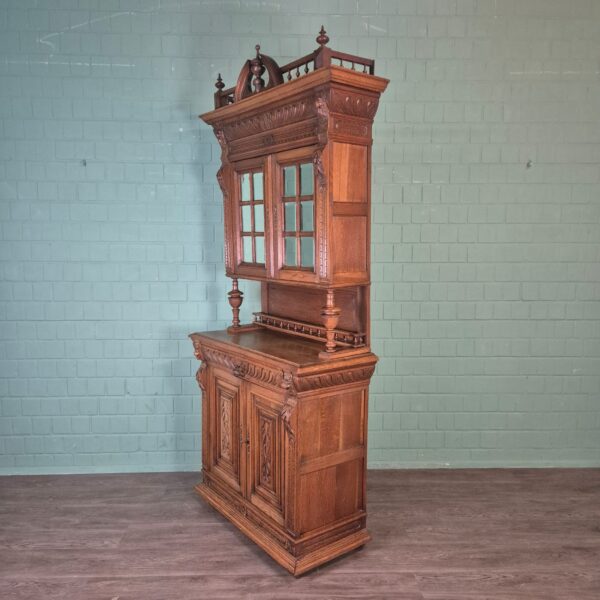 Buffetschrank Schrank Gründerzeit 1880 Eiche – Bild 4
