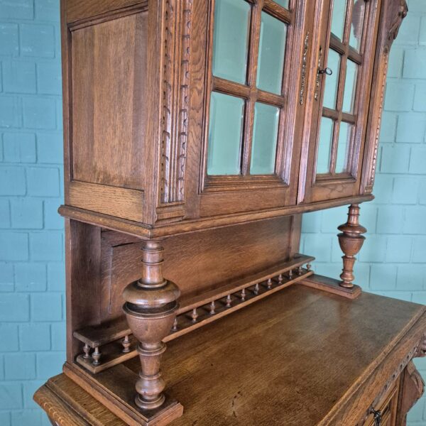 Buffetschrank Schrank Gründerzeit 1880 Eiche – Bild 7