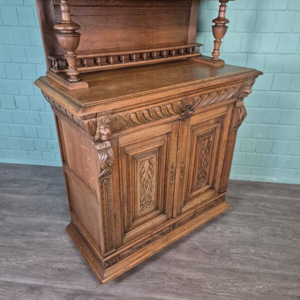 Buffetschrank Schrank Gründerzeit 1880 Eiche – Bild 8
