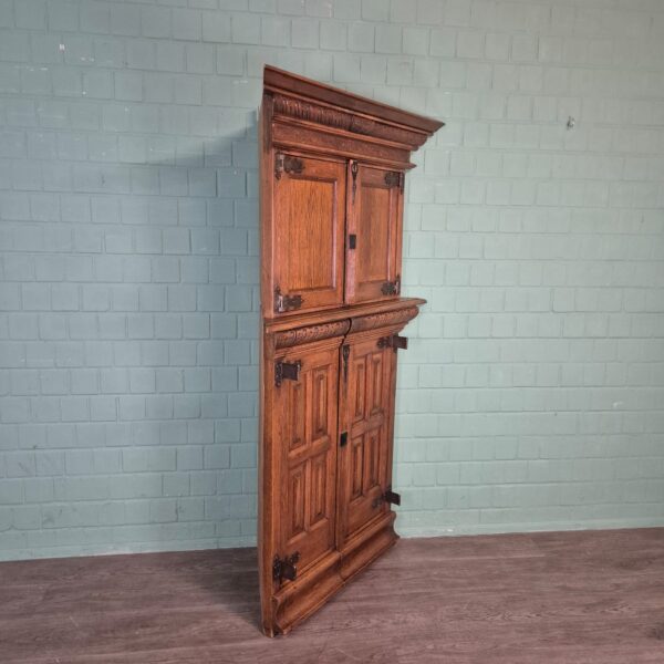 Eckschrank Schrank Neubarock Eiche 1,20 m – Bild 3