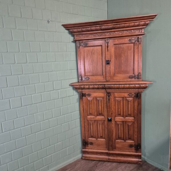 Eckschrank Schrank Neubarock Eiche 1,20 m – Bild 5