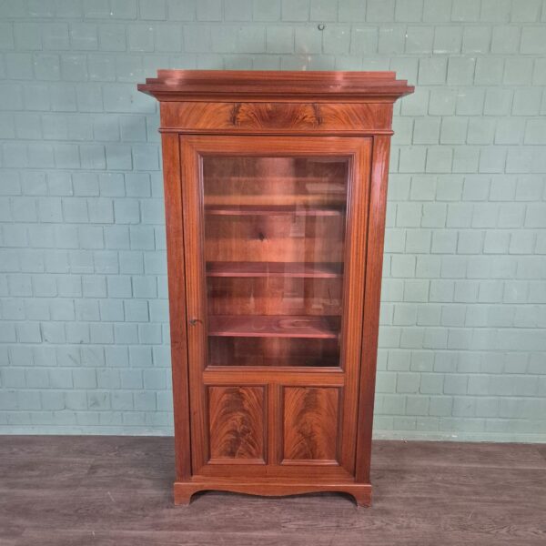 Vitrine Bücherschrank Jugendstil 1920 Mahagoni – Bild 3