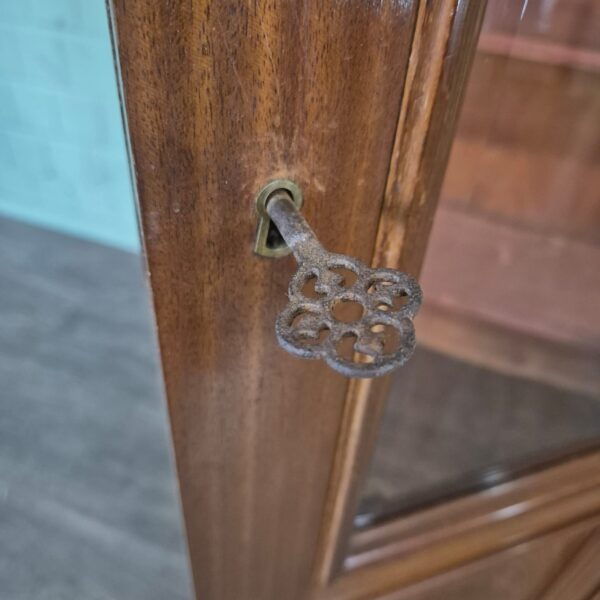Vitrine Bücherschrank Jugendstil 1920 Mahagoni – Bild 12