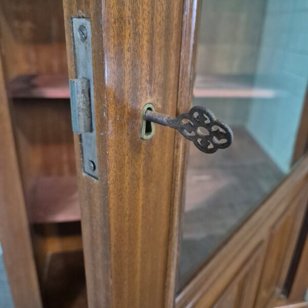 Vitrine Bücherschrank Jugendstil 1920 Mahagoni – Bild 11