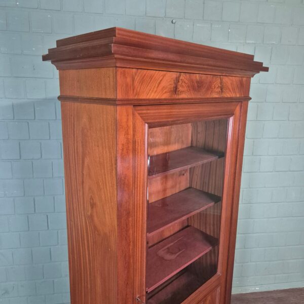 Vitrine Bücherschrank Jugendstil 1920 Mahagoni – Bild 5