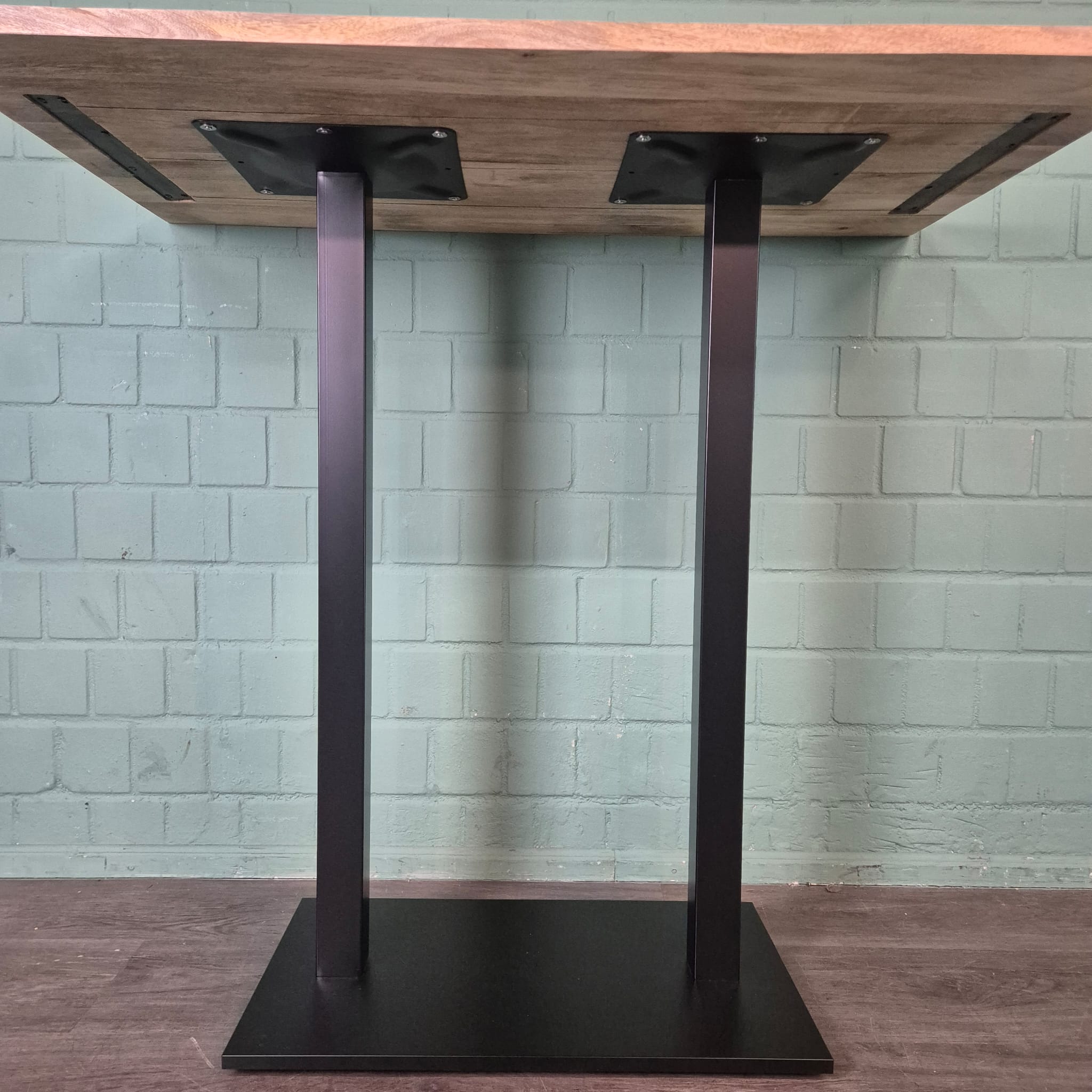 Stehtisch Bartisch Mangoholz Stahl 1,20 m  x 0,70 m – Bild 7