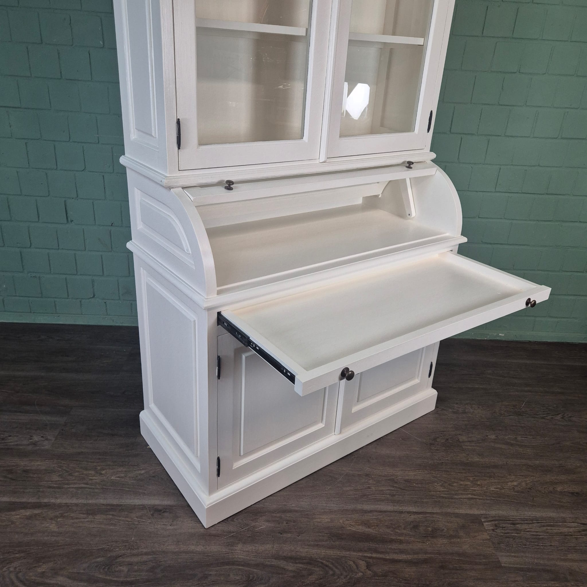 Buffetschrank Vitrine 1,20 m Massivholz – Bild 20