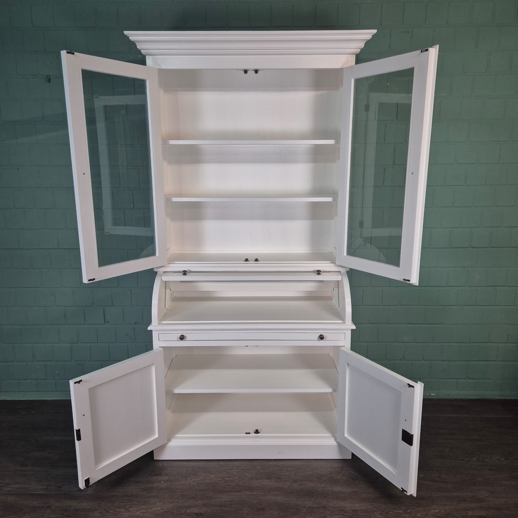 Buffetschrank Vitrine 1,20 m Massivholz – Bild 12