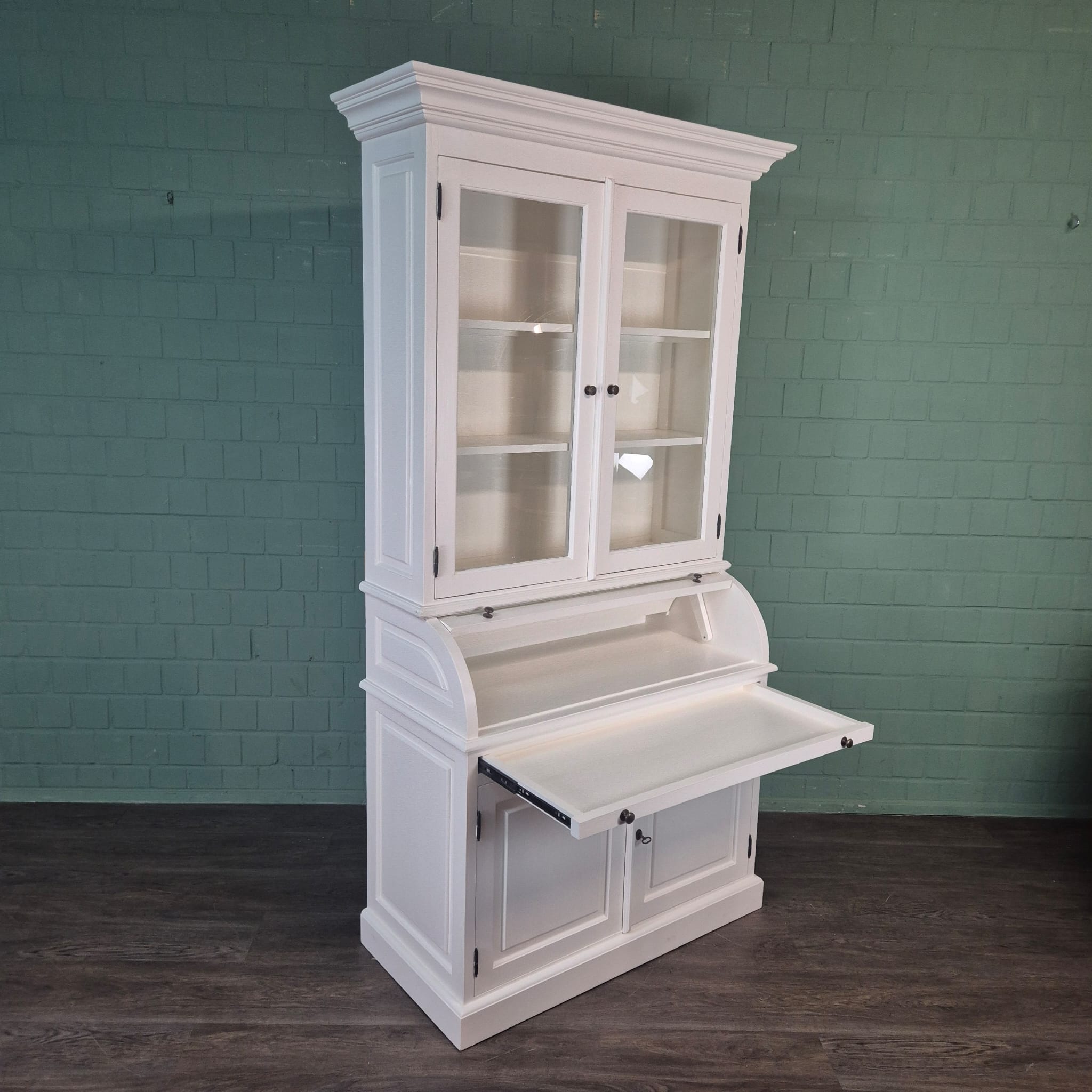 Buffetschrank Vitrine 1,20 m Massivholz – Bild 19