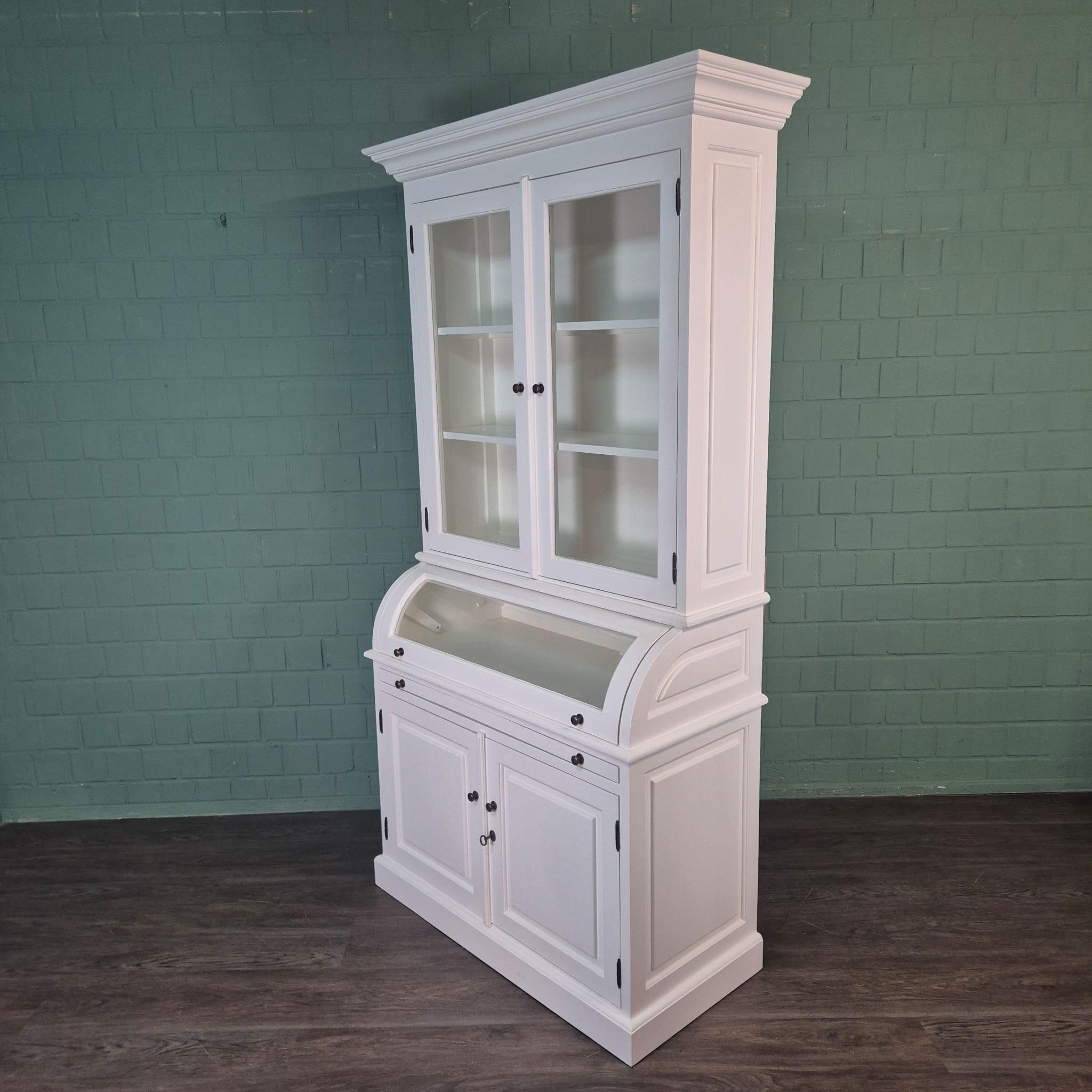 Buffetschrank Vitrine 1,20 m Massivholz – Bild 4