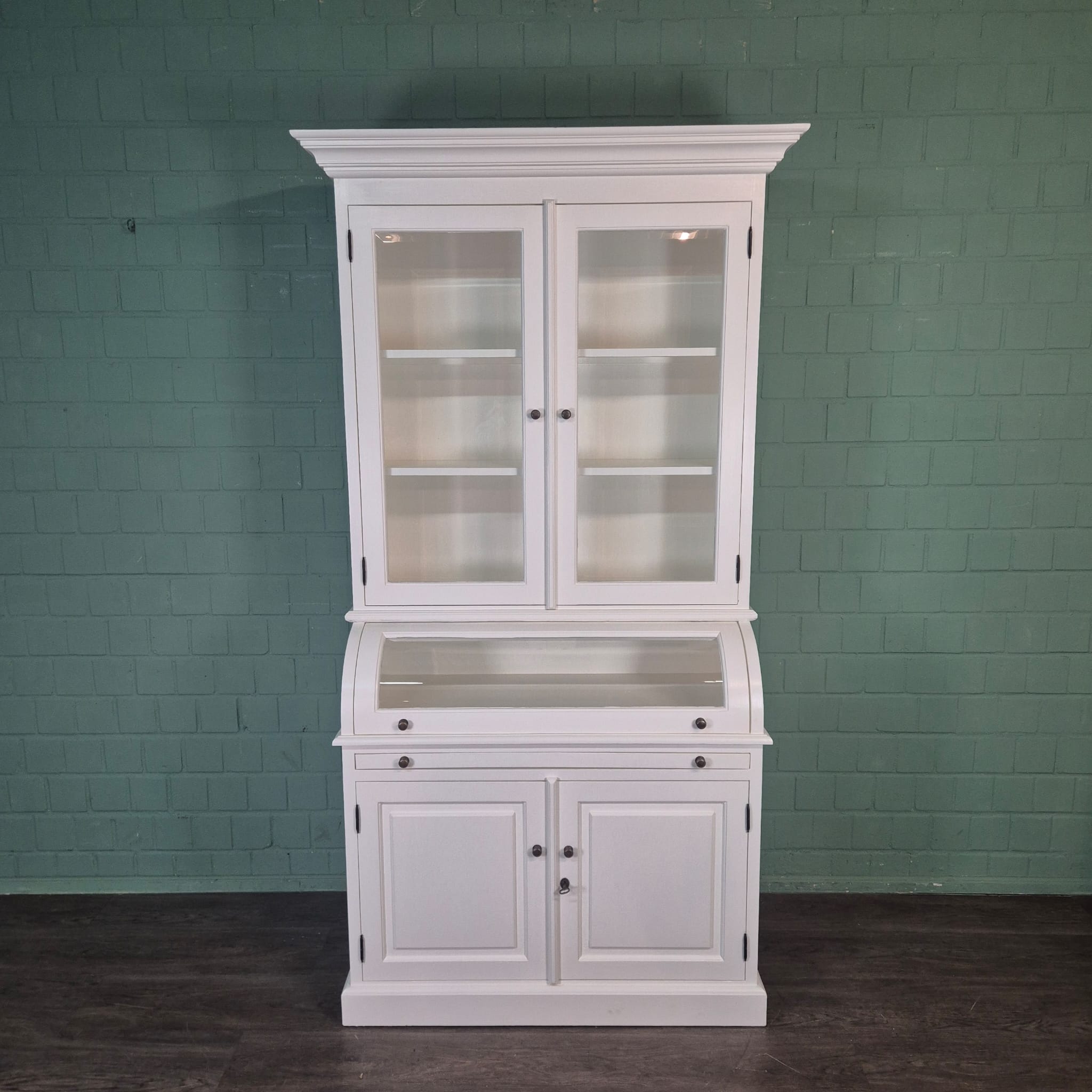 Buffetschrank Vitrine 1,20 m Massivholz – Bild 3