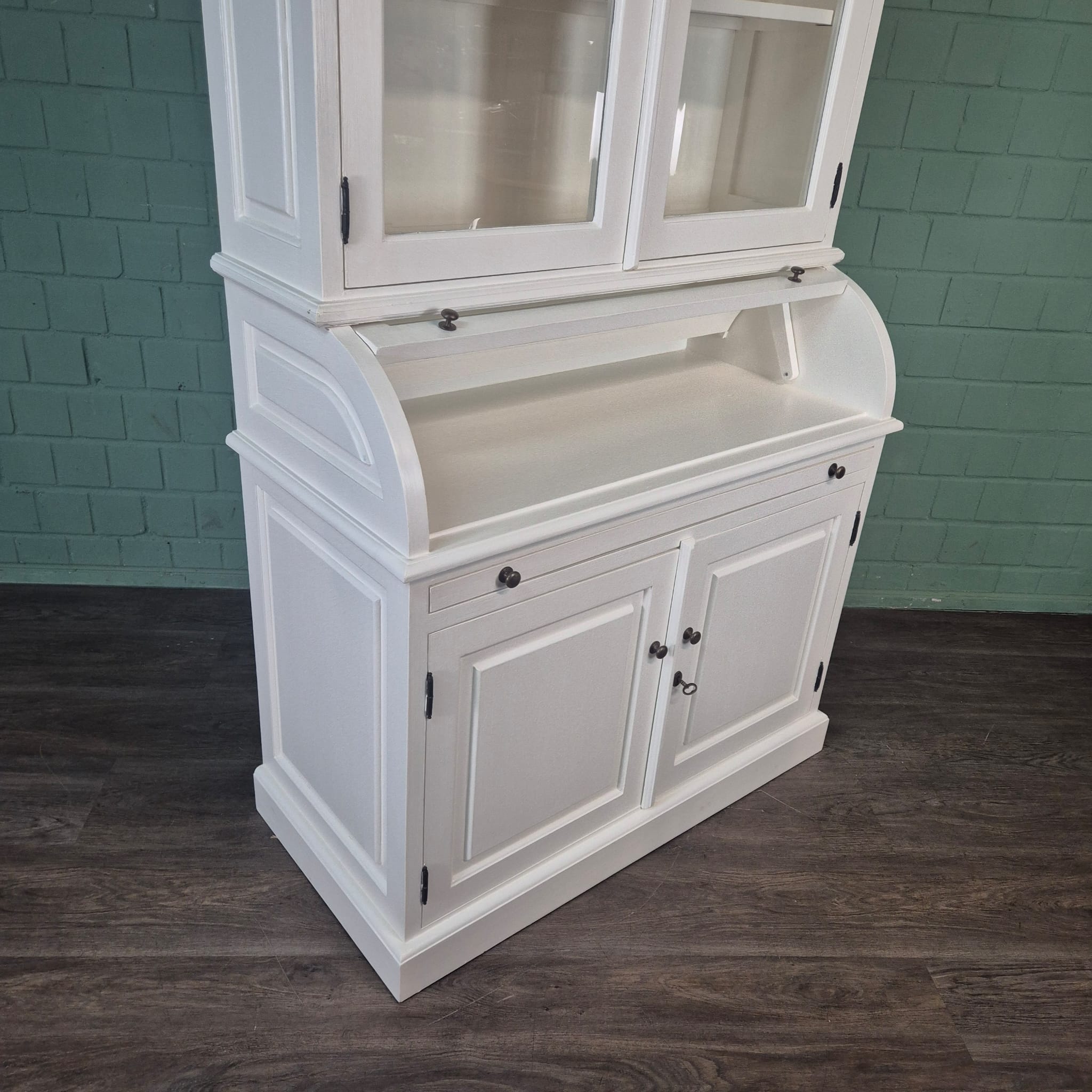 Buffetschrank Vitrine 1,20 m Massivholz – Bild 18