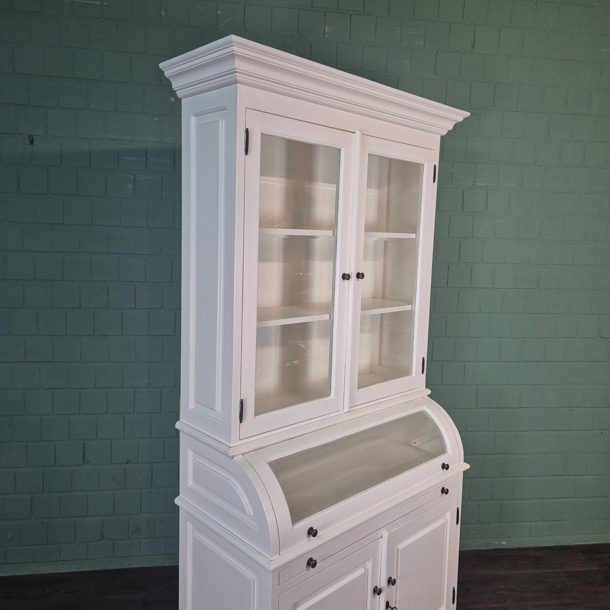 Buffetschrank Vitrine 1,20 m Massivholz – Bild 5