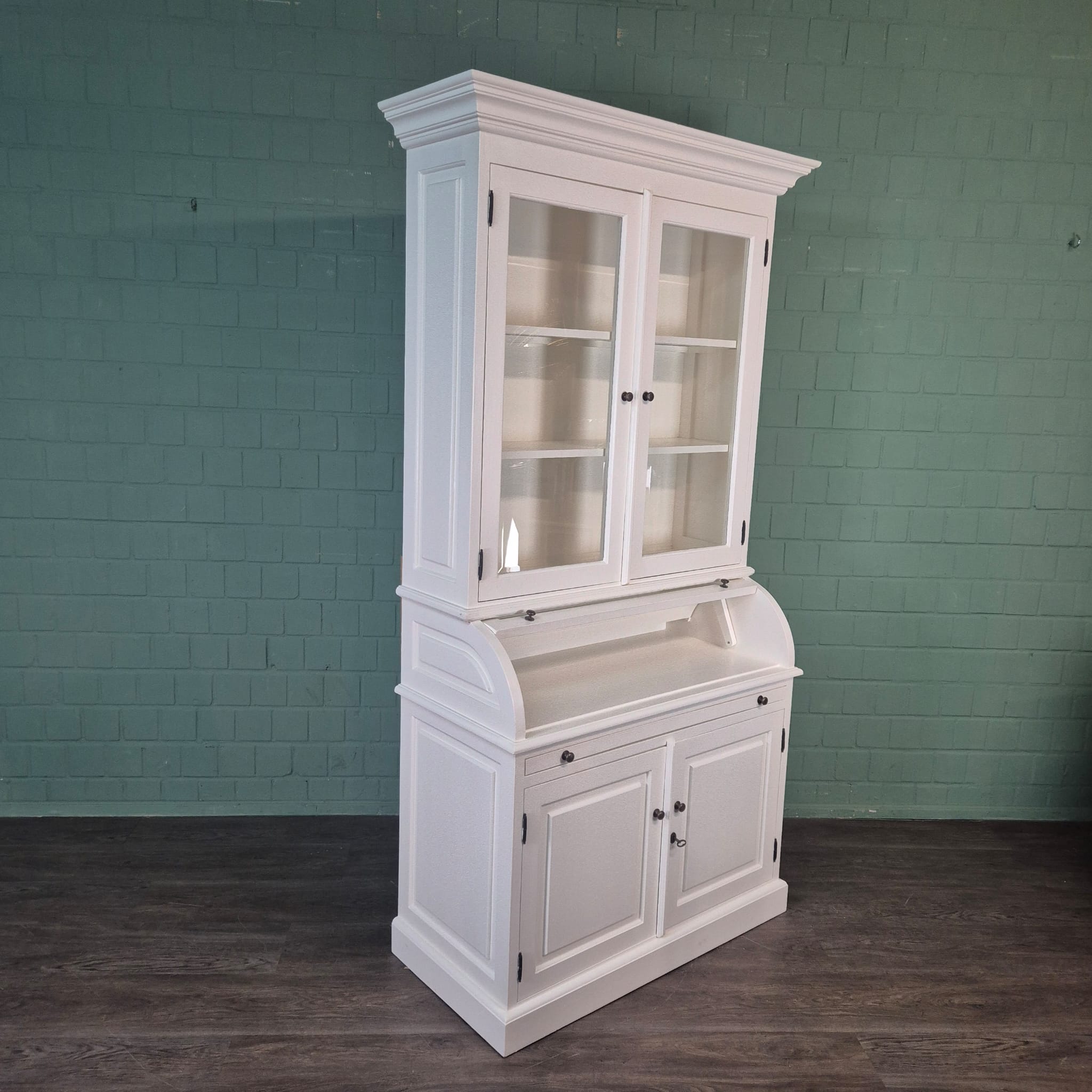 Buffetschrank Vitrine 1,20 m Massivholz – Bild 17