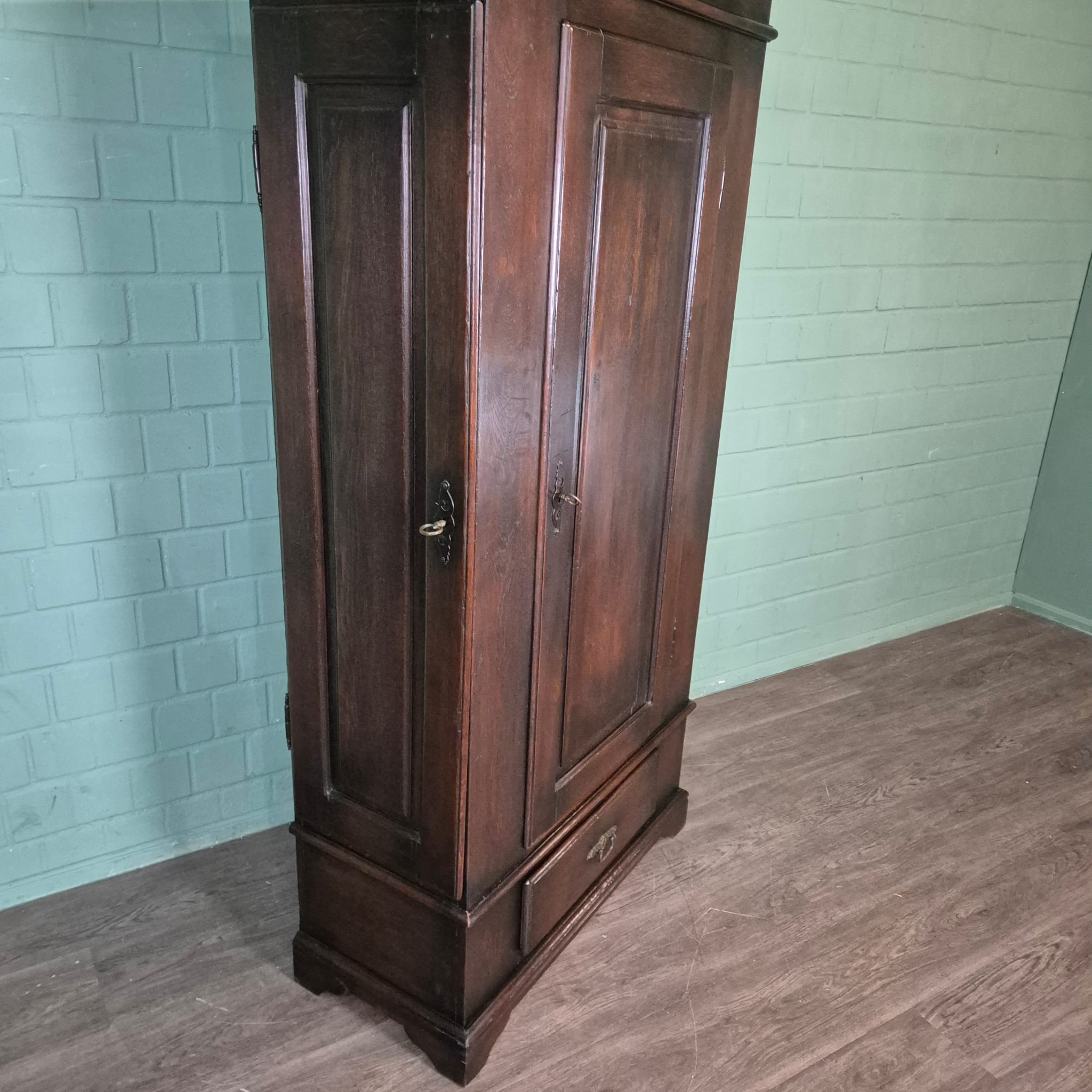 Schrank Kleiderschrank Eiche 1,00 m – Bild 11