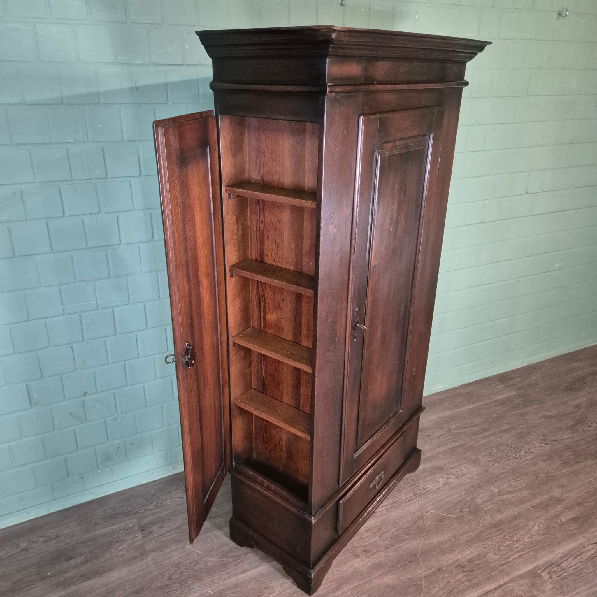 Schrank Kleiderschrank Eiche 1,00 m – Bild 15