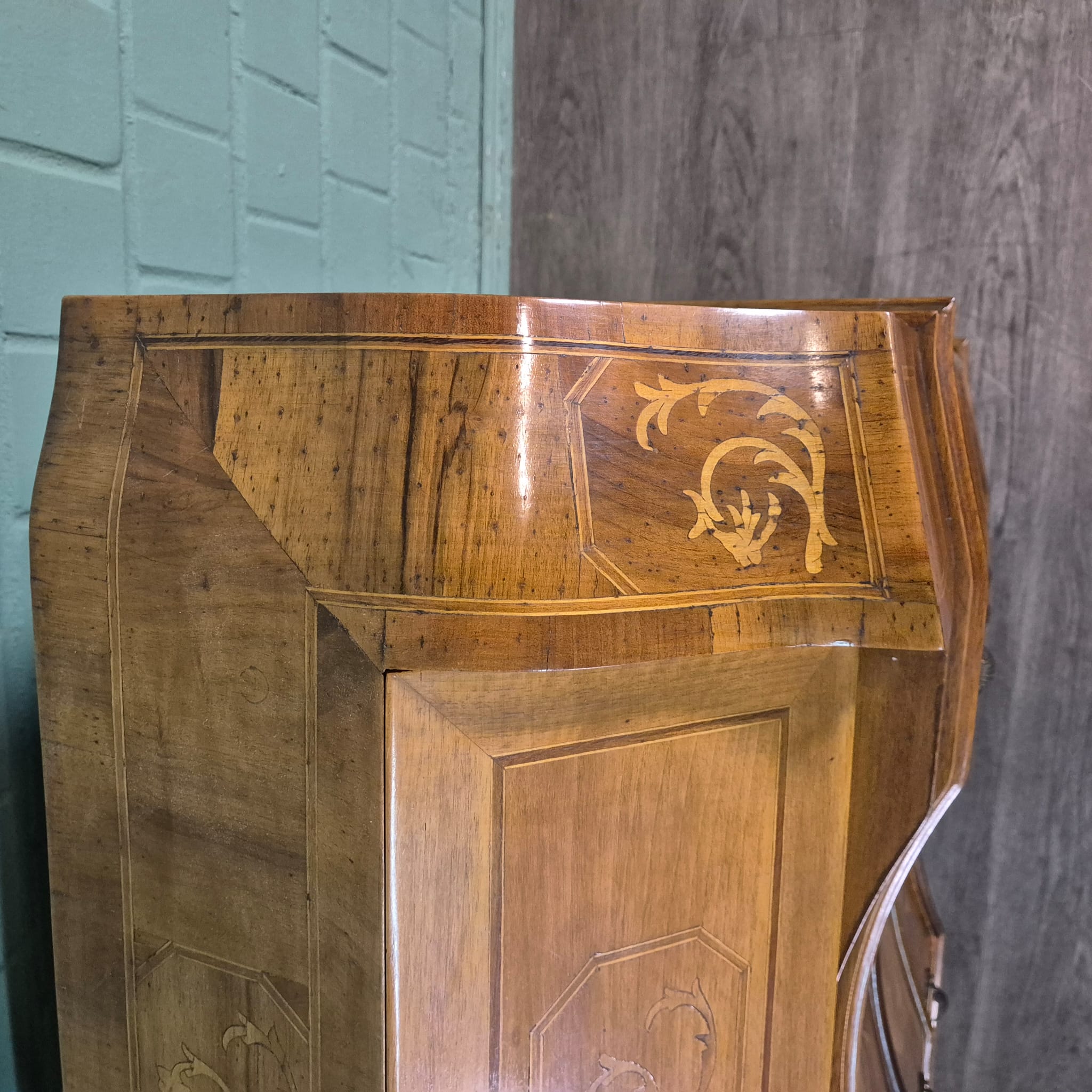 Schreibtisch Damensekretär Nussbaum 0,87 m – Bild 5