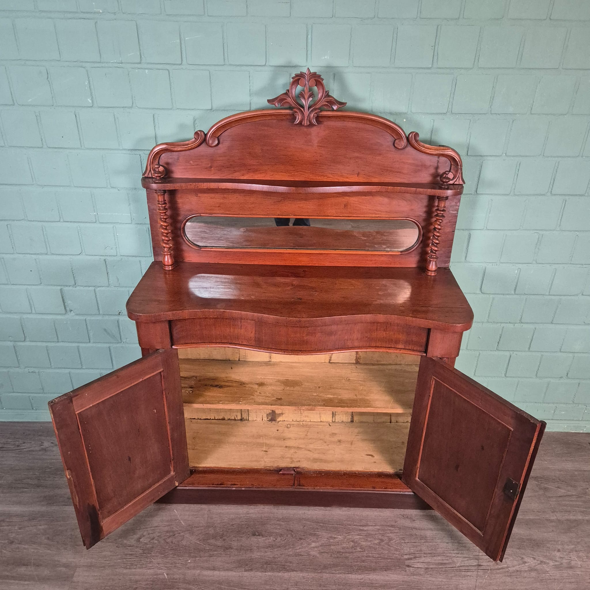 Buffetschrank Schminktisch Art-Deco 1930 Mahagoni – Bild 8