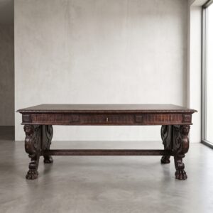 Schreibtisch Eiche Neubarock 1920