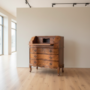 Schreibtisch Damensekretär Nussbaum 0,87 m