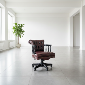 Schreibtischstuhl Bürostuhl Chesterfield Leder