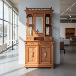 Buffetschrank Schrank Gründerzeit 1890 Nussbaum