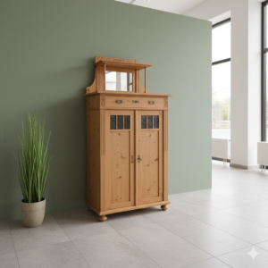 Vertiko mit Aufsatz Jugendstil 1910 Kiefer