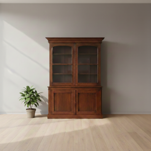 Bücherschrank Vitrine Biedermeier 1840 Mahagoni