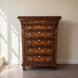 Sekretär Hochkommode Biedermeier 1790 Mahagoni